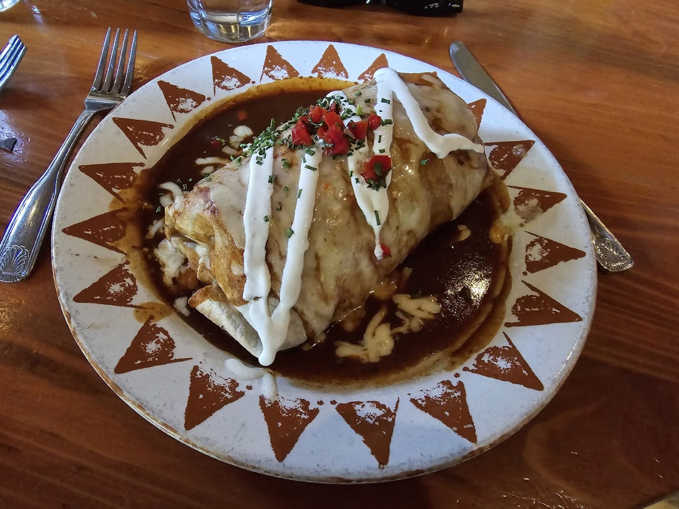 burritos at sante fe cafe